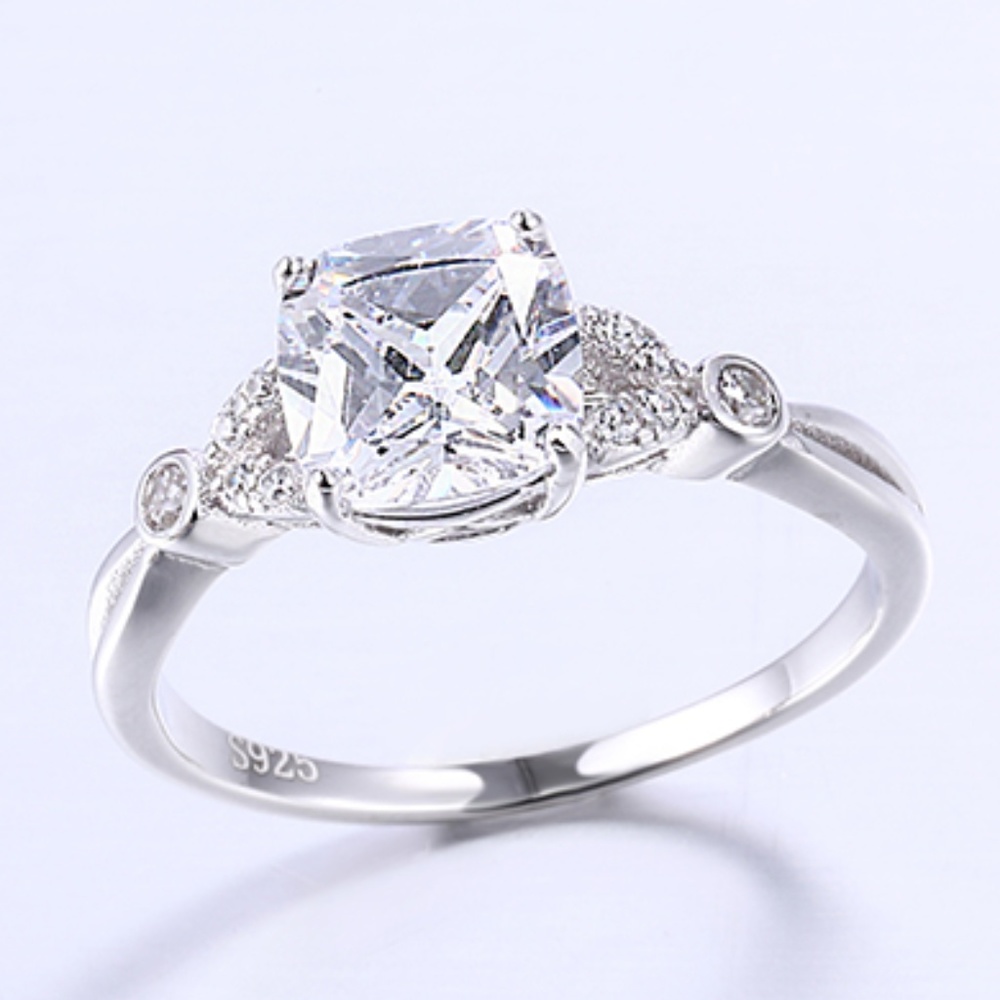 LAST TWO! Dainty Multi Cut Sterling Silver Ring